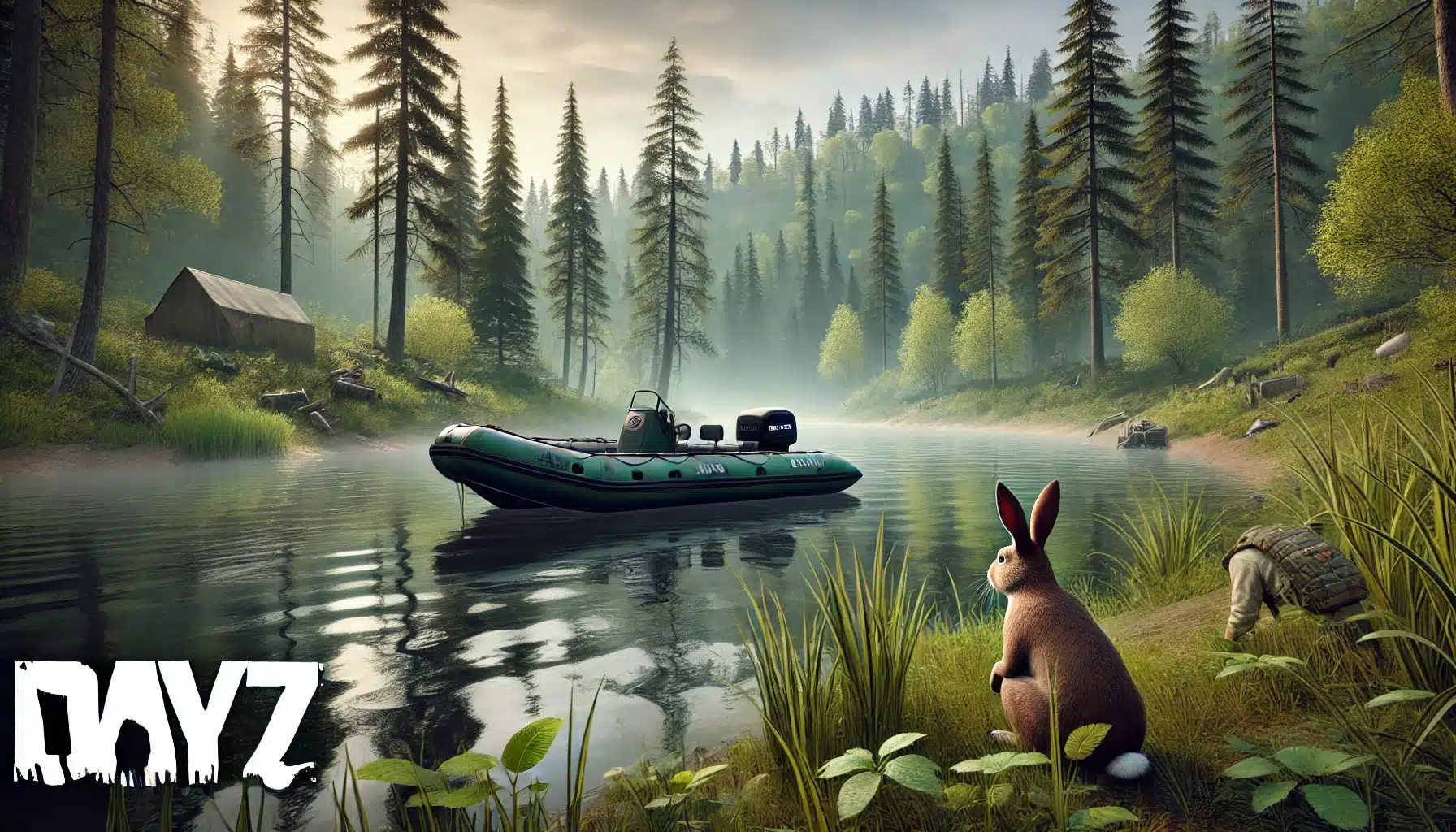 A Rabbit watching a boat on chernarus :)